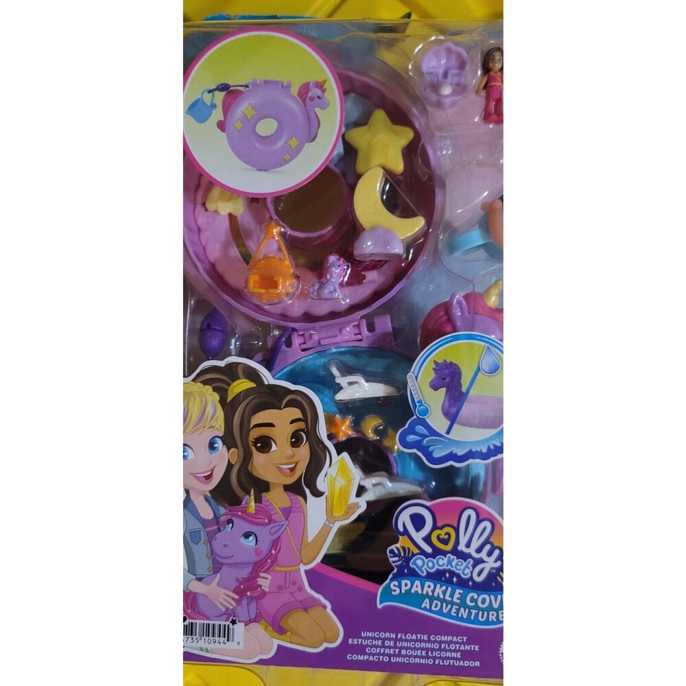 Polly Pocket Micro Doll Sparkle Cove Adventure Unicorn Floatie Damaged Box - Picture 6 of 7